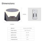 Modern Solar Pillar Light for Outdoor Spaces