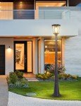 CMRCOZIRA Solar Dusk to Dawn Outdoor Lamp Post