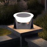 Outdoor Solar Post Light with Modern LED Design