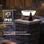 Outdoor Solar Post Light with Modern LED Design