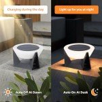 Outdoor Solar Post Light with Modern LED Design