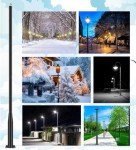 Solar Street Light Pole for Outdoor Spaces - 16FT