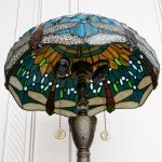 Tiffany Style Floor Lamp with Dragonfly Design