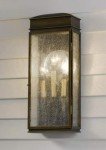 Feiss Whitaker Bronze Outdoor Wall Lantern 3-Light