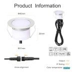 Smart RGBW Waterproof Decking Lights with Remote