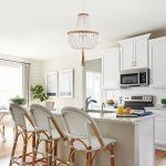 Wood Beaded Farmhouse Chandelier with Tassels