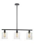 Rustic Industrial 3-Light Chandelier Pendant Lamp