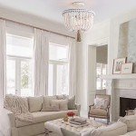 White Wood Beaded Boho Flush Mount Ceiling Light