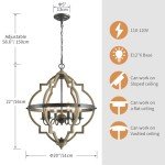 Stardust Farmhouse Orb Chandelier Light Fixture