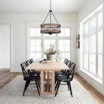 Rustic 5-Light Farmhouse Chandelier for Dining Room