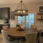 Rustic 5-Light Farmhouse Chandelier for Dining Room
