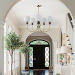 Modern Glass Chandelier with Vintage Globe Design
