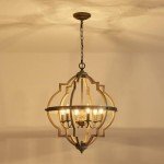 Stardust Farmhouse Orb Chandelier Light Fixture