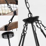 Rustic 5-Light Farmhouse Chandelier for Dining Room