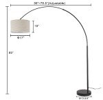 Extra Large Adjustable Arching Floor Lamp 81