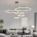 Mikeru Adjustable Dimmable 5-Ring Pendant Light