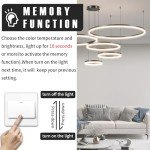 Mikeru Adjustable Dimmable 5-Ring Pendant Light