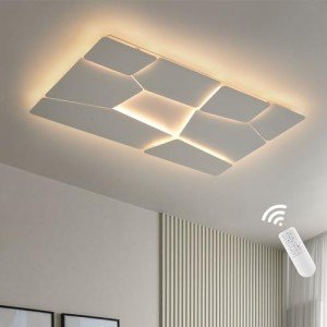 Modern Dimmable LED Ceiling Light with Remote