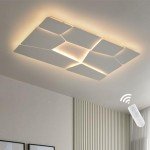 Modern Dimmable LED Ceiling Light with Remote