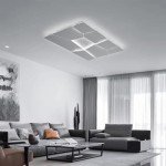 Modern Dimmable LED Ceiling Light with Remote