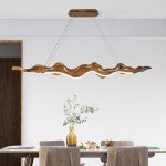 Wood Grain Leaf Style Dimmable LED Ceiling Lights