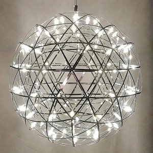 Modern Chrome Starburst LED Chandelier Pendant Light