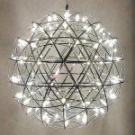 Modern Chrome Starburst LED Chandelier Pendant Light