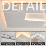 Modern Dimmable LED Ceiling Light with Remote