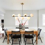 Black Linear Pendant Light with White Glass Globes
