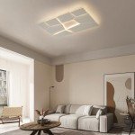 Modern Dimmable LED Ceiling Light with Remote