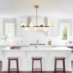 Black Linear Pendant Light with White Glass Globes