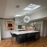Modern Chrome Starburst LED Chandelier Pendant Light
