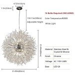 Modern Silver Crystal Chandelier for Any Space