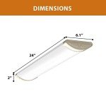 Dimmable 2FT LED Ceiling Light - 2 Pack