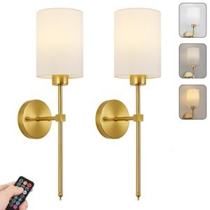 Battery Operated Wall Sconces with Remote Control