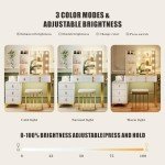 Hollywood Mirror Vanity Desk with Charging Station