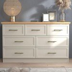 Light Grey Oak 3+4 Drawer Chest for Bedrooms