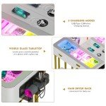 LED Makeup Vanity Table Set with Mirror and Stool