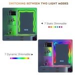 LED Makeup Vanity Table Set with Mirror and Stool