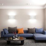 Modern LED Wall Sconce Set of 4 - Cool White