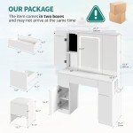 YITAHOME LED Vanity Desk with Mirror and Stool