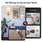 Battery Operated Wall Sconces with Remote Control