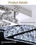 Modern 100W Crystal Chandelier Ceiling Light