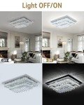 Modern 100W Crystal Chandelier Ceiling Light