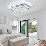 Modern Crystal LED Flush Mount Ceiling Light