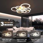 Modern LED Ceiling Light with Remote Control
