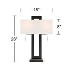 Neil Modern Rustic Table Lamp with USB Port