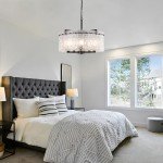 Black Crystal Chandelier with 5 Adjustable Lights