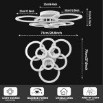 Modern LED Ceiling Light with Remote Control