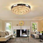 18" Modern Crystal Chandelier with Remote Control